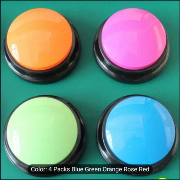 NWT 4pcs Interactive Pet Communication Buttons Training Sound for Cats & Dogs - Picture 4 of 12